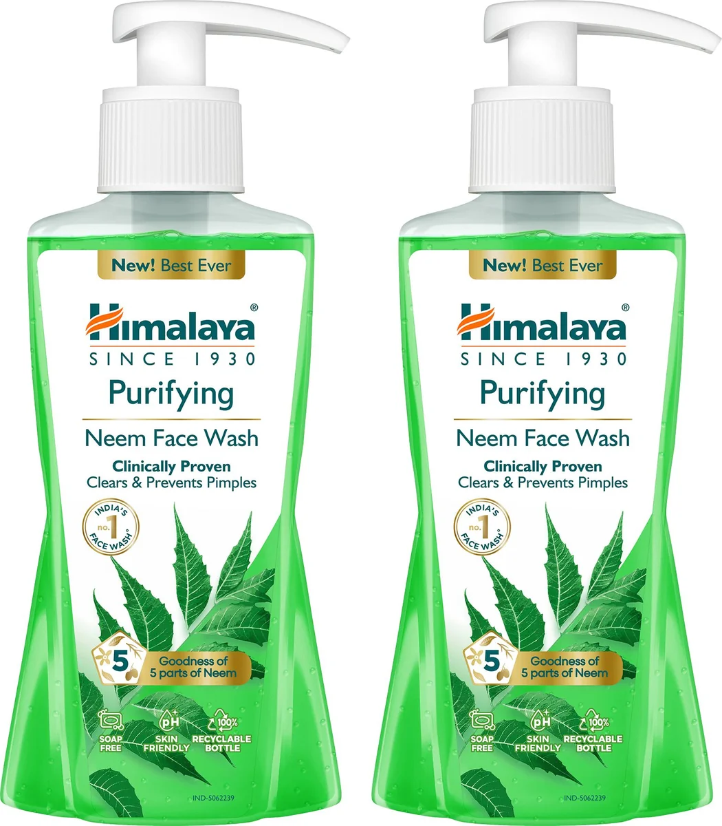 HIMALAYA Purifying Neem|Clinically proven to fight against acne and pimples|100% naturally derived Neem for both men and women Face Wash (400 ml)