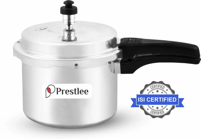 Prestlee PRIME 3 Liter Aluminium Outerlid Pressure Cooker 3 L Outer Lid Pressure Cooker (Aluminium)