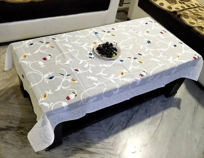 World Wide Villa Self Design, Crocheted 4 Seater Table Cover (Multicolor, Cotton)