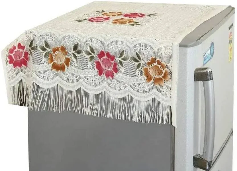 Crosmo Refrigerator Cover (Width: 56 cm, White)