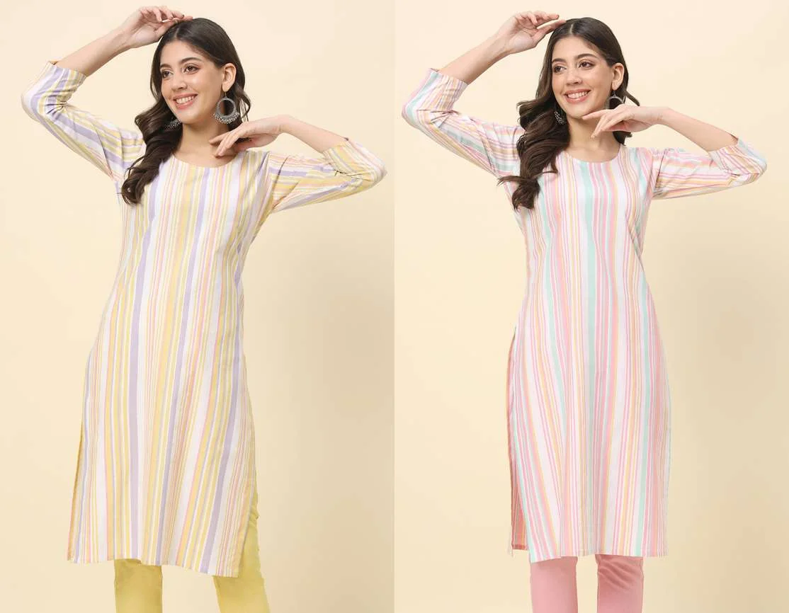 Women Striped Kurta