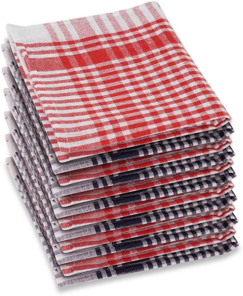 Cleaning Machine Washable Multipurpose Cotton Checked Kitchen Towels Multicolor Napkins