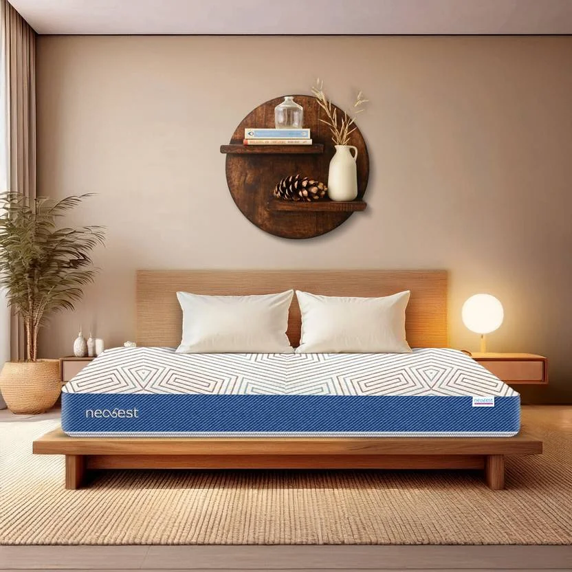Neobest NEOTDF78606 | Orthopedic Support Dual Reversible & Hypoallergenic Premium Fabric 6 inch inch Queen High Resilience (HR) Foam Mattress  (L x W: 78 inch x 60 inch)