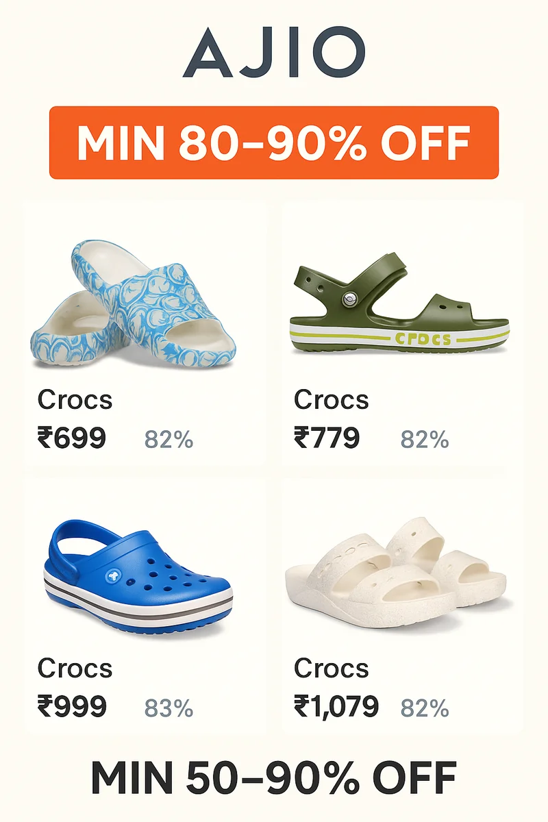 CROCS-Steals From 50% Off 