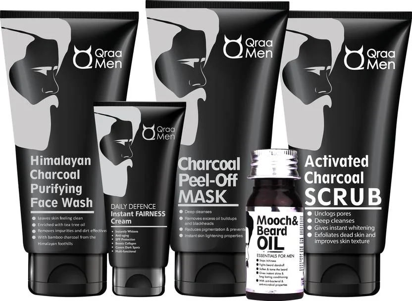 Qraa Men Charcoal Kit Pack of 5 