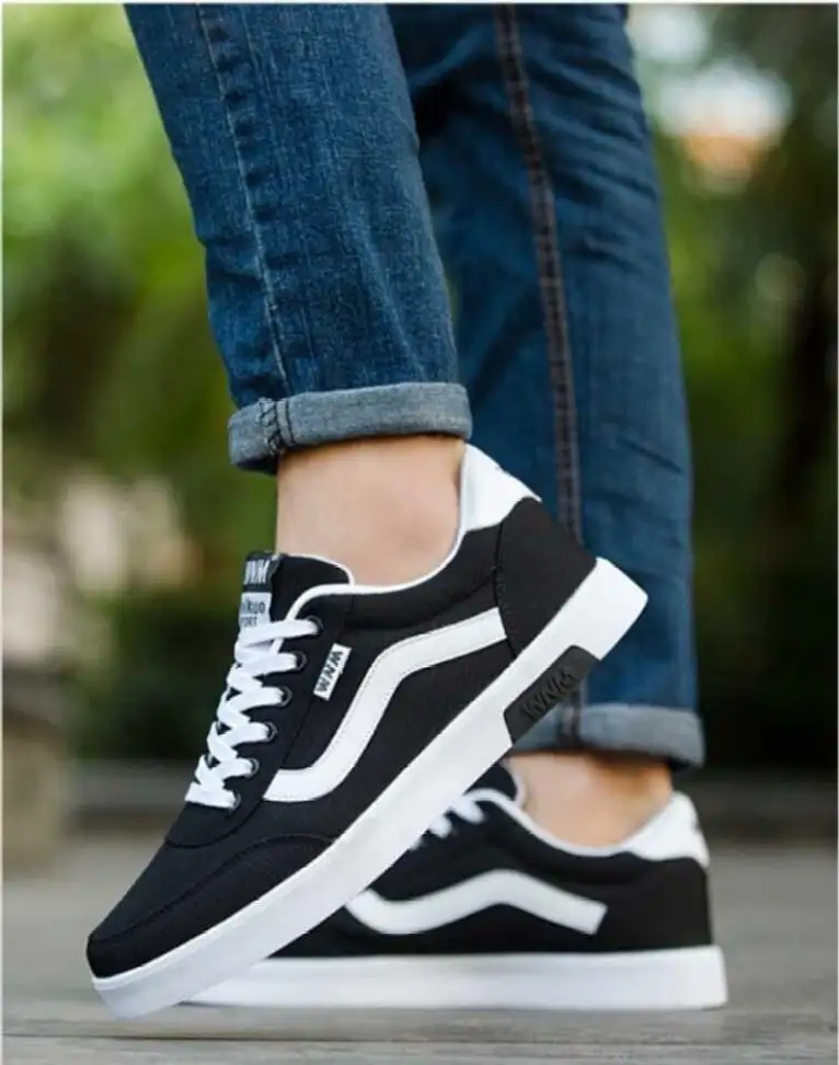 WIDGET Running,Walking,Training,Sports Shoes,Casual shoe Canvas Shoes For Men (Black)