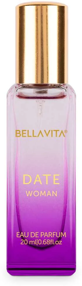 Bellavita Date Perfume for Women|Notes of Pink Pepper, Red Fruits| Eau de Parfum - 20 mlBellavita Date Perfume for Women|Notes of Pink Pepper, Red Fruits| Eau de Parfum - 20 ml
