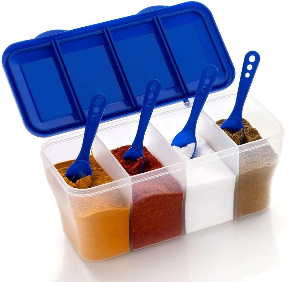 Pack of 1 Plastic Grocery Container  - 800 ml COZORIN Blue