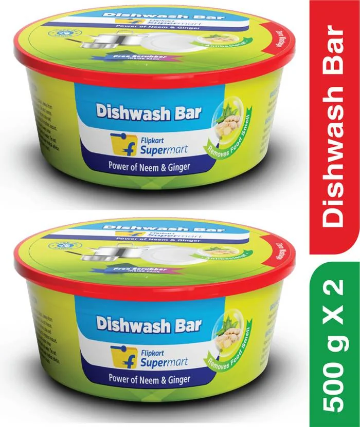 Flipkart Supermart Dishwash Bar  (2 x 0.5 kg)