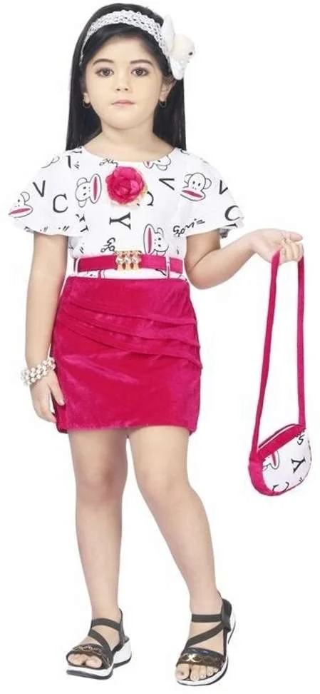 Girls Above Knee Casual Dress