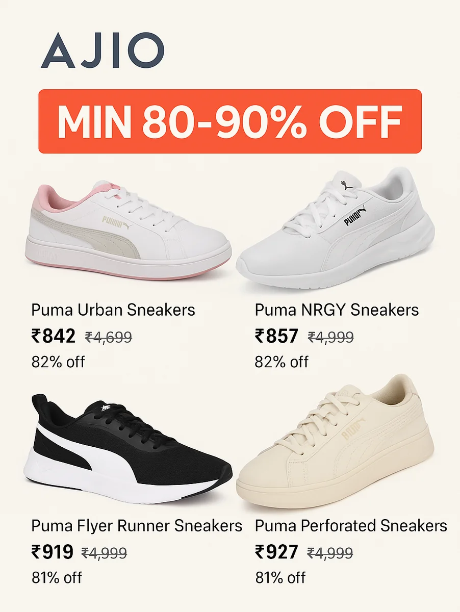 Hot Deals: Puma Shoes Upto 70% Off