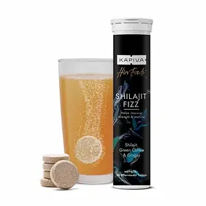 Kapiva Himfoods Shilajit Plus Fizz - Ayurvedic Energy & Boosting Effervescent 20 Tablets