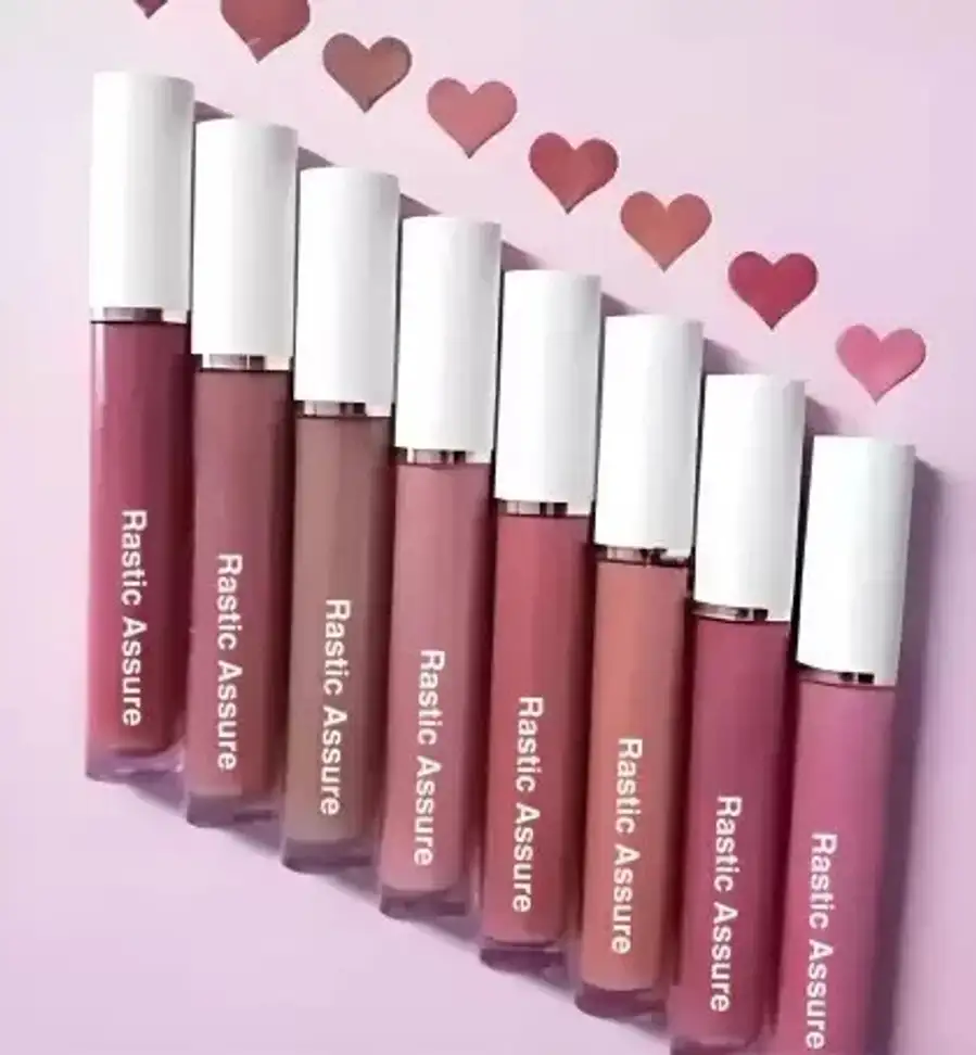 Rastic Assure Waterproof Longlast SensationaL Liquid Matte Lipsticks Combo Of 8 (Red, Nude, 16 ml)