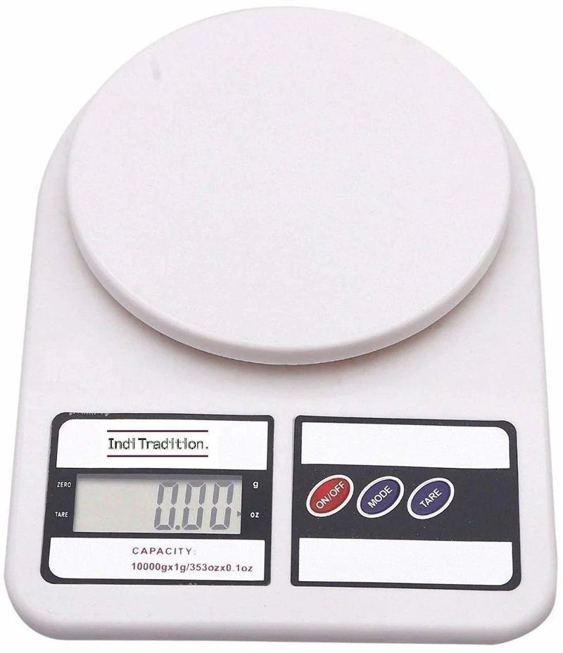 VAKRA Digital Kitchen Weighing Scale 10KG White