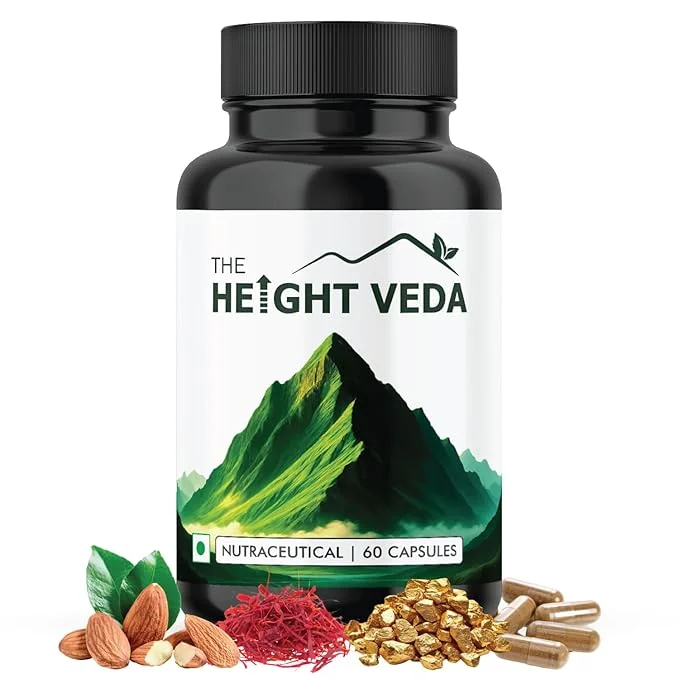 Strength Core® Height Veda Supreme Formula | Ayurvedic Supplement for Height Growth & Bone Strength | Growth Support for Teens & Adults | 60 Vegetarian Capsules