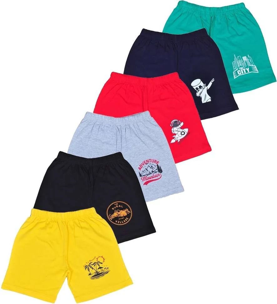 Short For Boys Casual Printed Pure Cotton