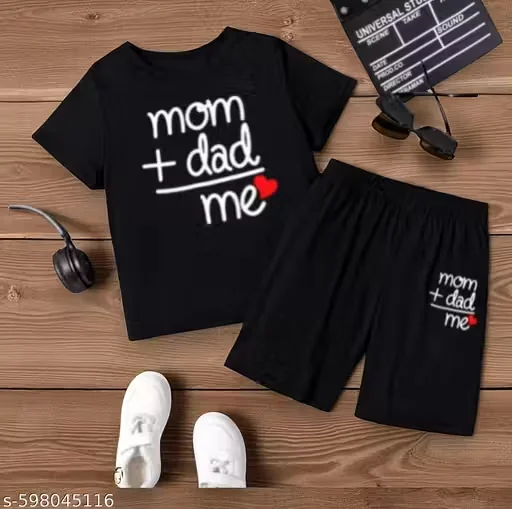Boys & Girls Kids T-Shirt and Shorts Set – Soft Hosiery Fabric