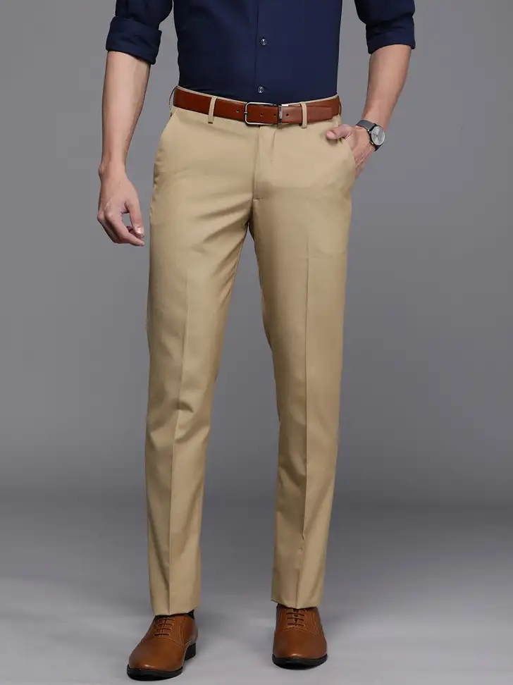 Men Khaki Trousers