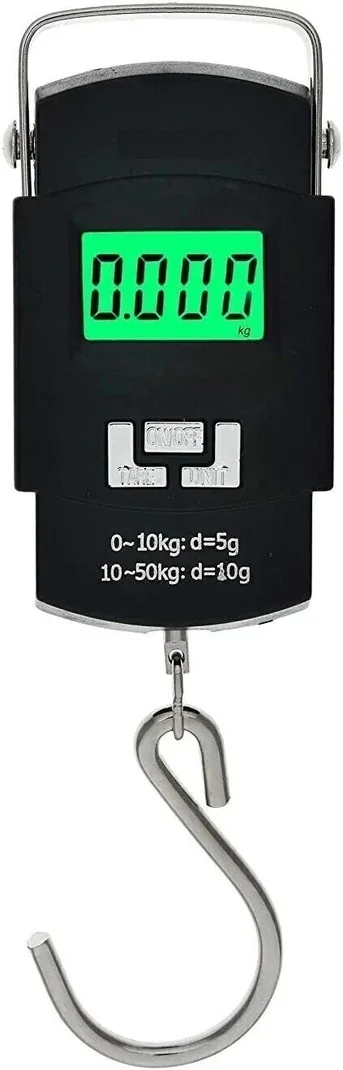 SrO Weighing Scale Digital Portable Hook Type 50kg,luggage weight machine,weight machine for luggage kitchen,electronic weight machine(black) Weighing Scale