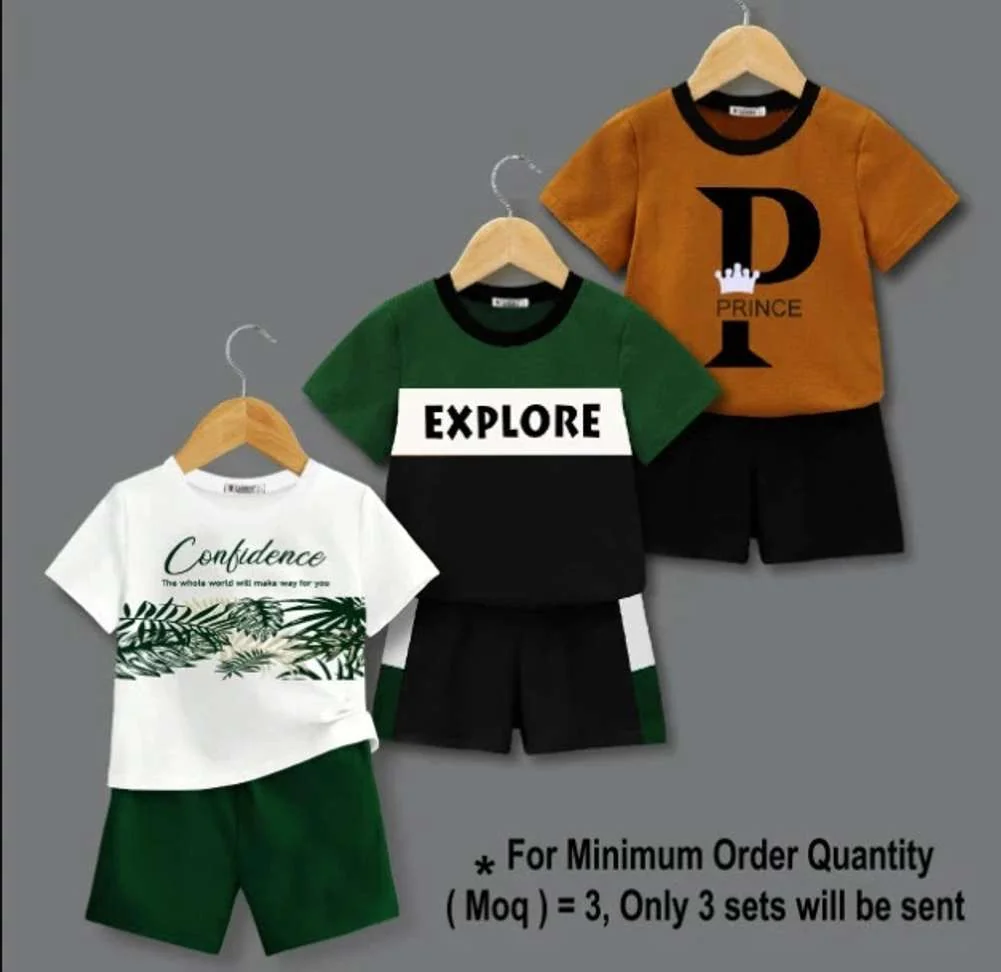 WINGS 2 FLY Boys & Girls Casual T-shirt Shorts