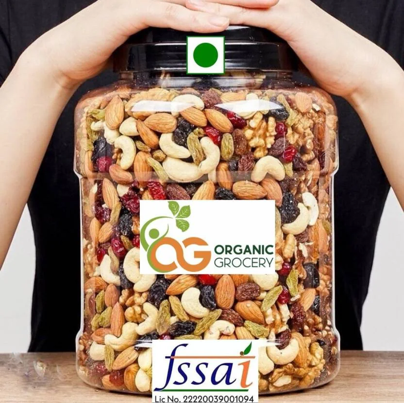 Organic Grocery MixDryFruit|Panchmeva|Almonds,Cashews,Raisins,Dry Dates,Pistachios,Figs Assorted Seeds & Nuts (1 x 250 g)