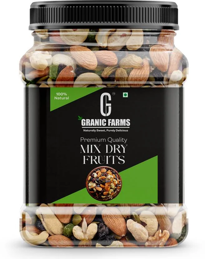 Granic Farms Natural Premium Mix Dry Fruits |Healthy Nutmixed|  (1 x 500 g)
