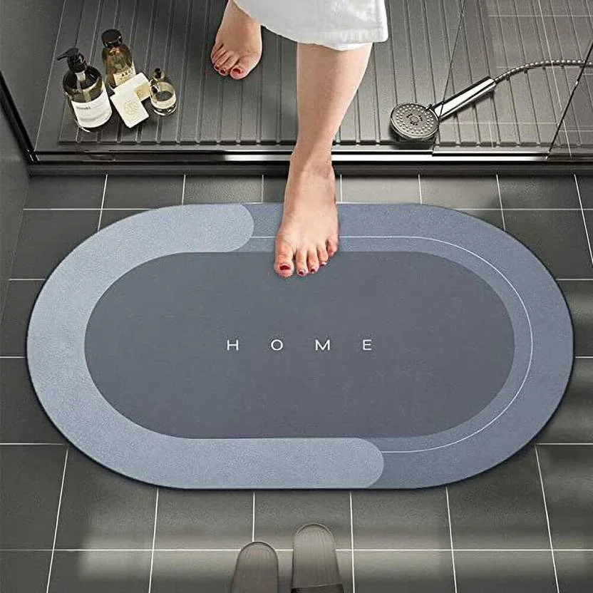 SVT Household Silicone Door Mat  (Multicolor, Blue, Free)