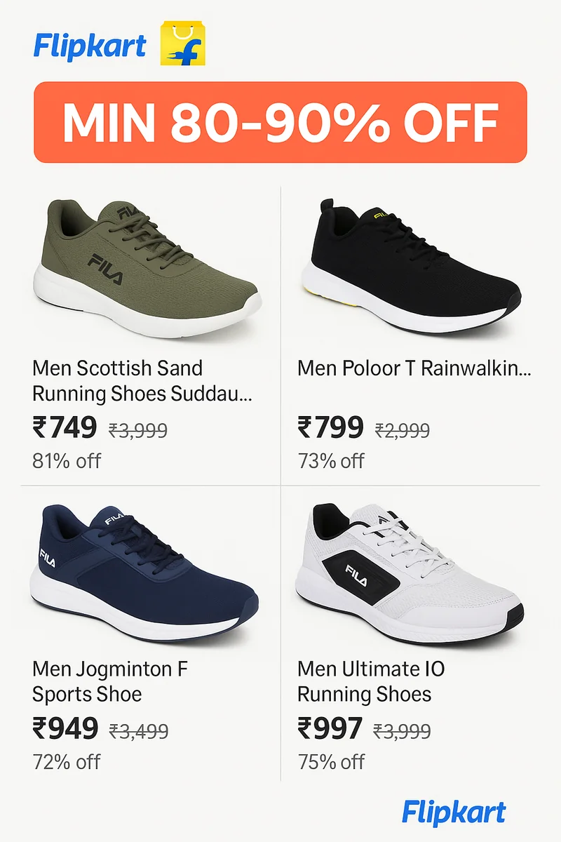 FILA Sports Shoes From ₹682 – Best Deals First