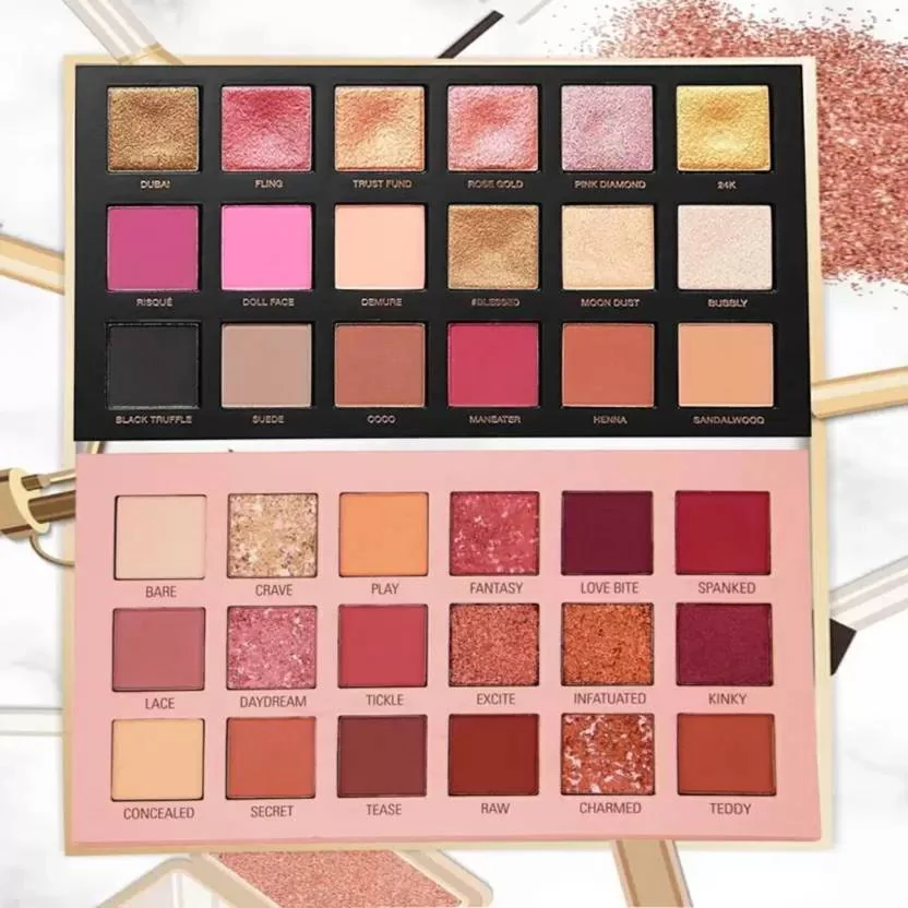 MINARA Nude Eye Shadow Palette and Rose Gold (18+18 colors) 36 g  (Multicolor)
