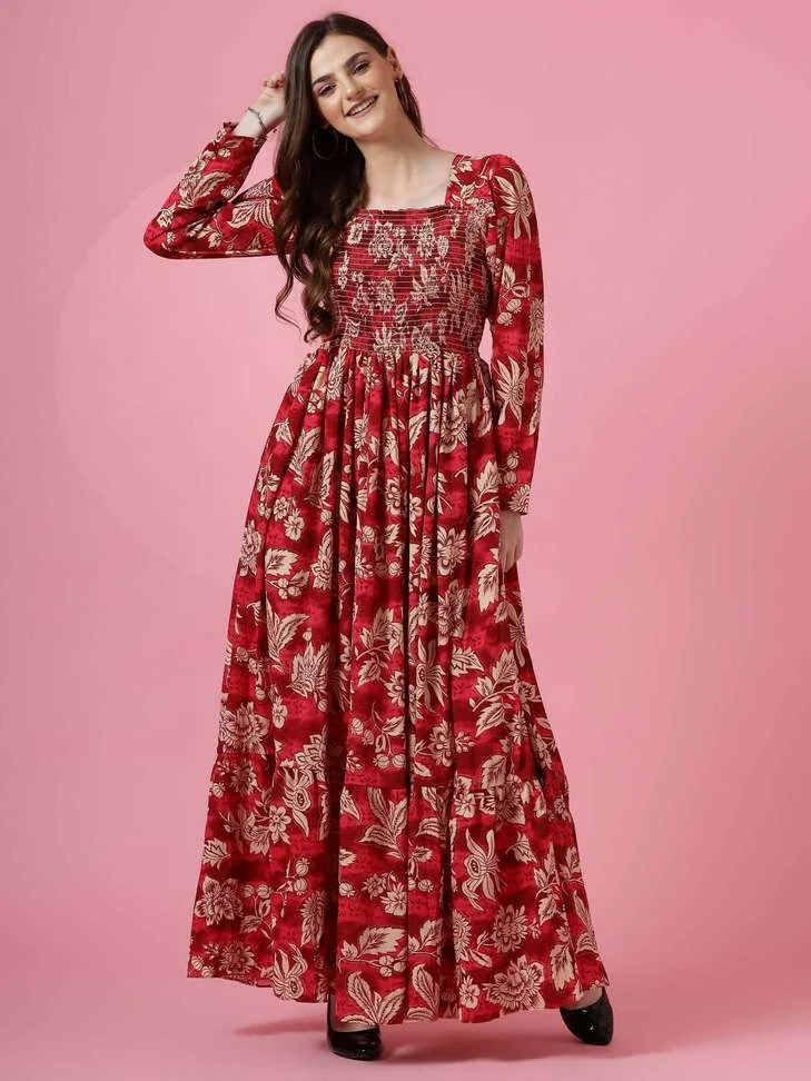 Women Maxi Red DressWomen Maxi Red Dress