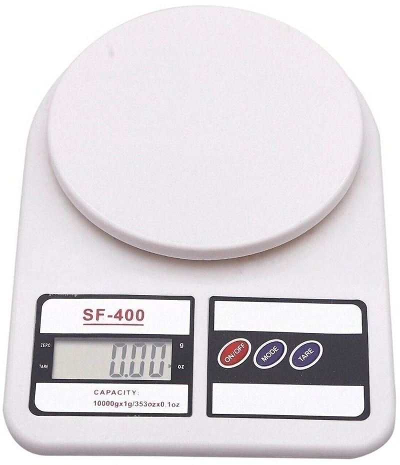 SSVL Electronic Digital 1Gram-10 Kg Weight Scale Kitchen Weight Scale Machine Measure for measuring fruits,shop,Food,Vegetable,vajan,kirana kata,kirana weight machine Weighing Scale for grocery,kata,taraju,shop,computer kata,tarazu,jewellery,sabzi,kirana, Weighing scale (White) Weighing Scale (White) Weighing Scale