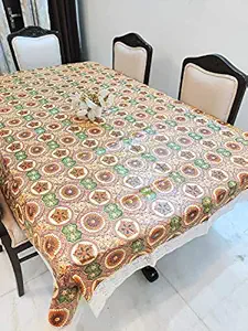CASA-NEST Thick Non-Woven Printed Dining Table Cover, 4 Seater,40x 60 inches, Waterproof, Multi Color printed001(Polyester Blend, Rectangular, Pack of 1)