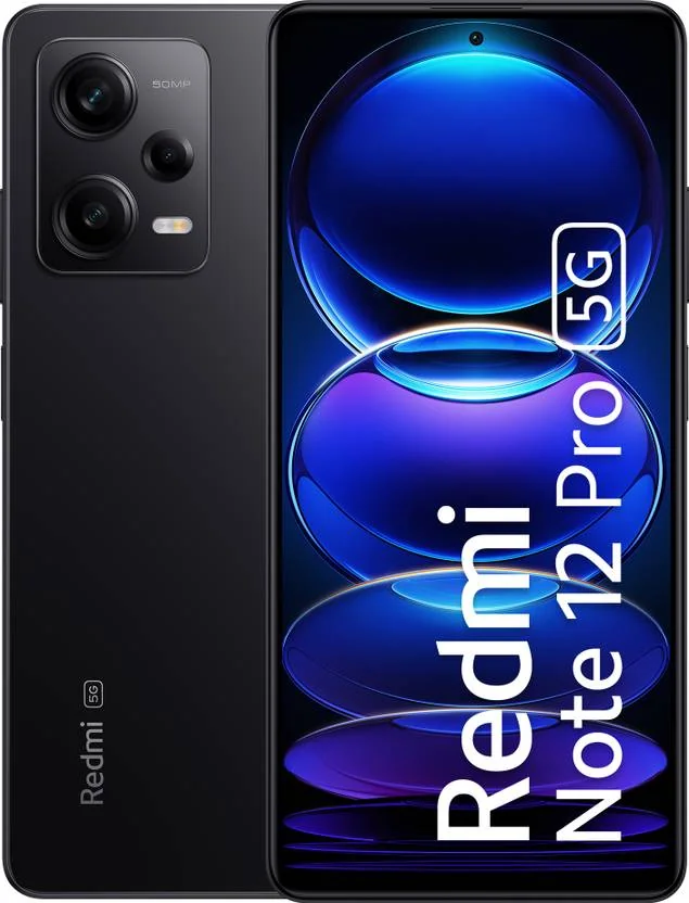 REDMI Note 12 Pro 5G (Onyx Black, 128 GB)  (6 GB RAM)