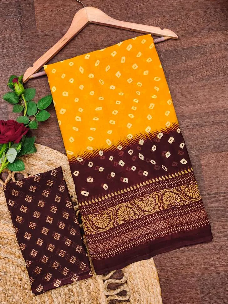 Paisley, Floral Print, Geometric Print Daily Wear Georgette SareePaisley, Floral Print, Geometric Print Daily Wear Georgette Saree