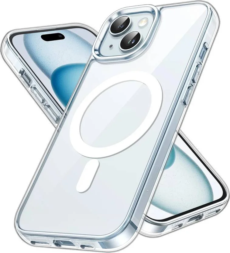 Flipkart SmartBuy Back Cover for iPhone 15  (Transparent, Magsafe)