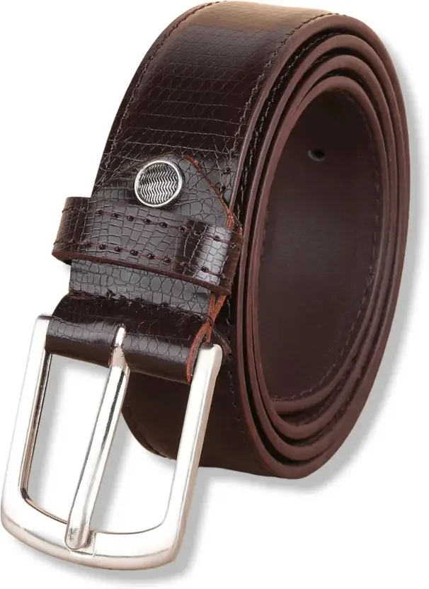 ZORO Men Brown Texas Leatherite, Artificial Leather Belt