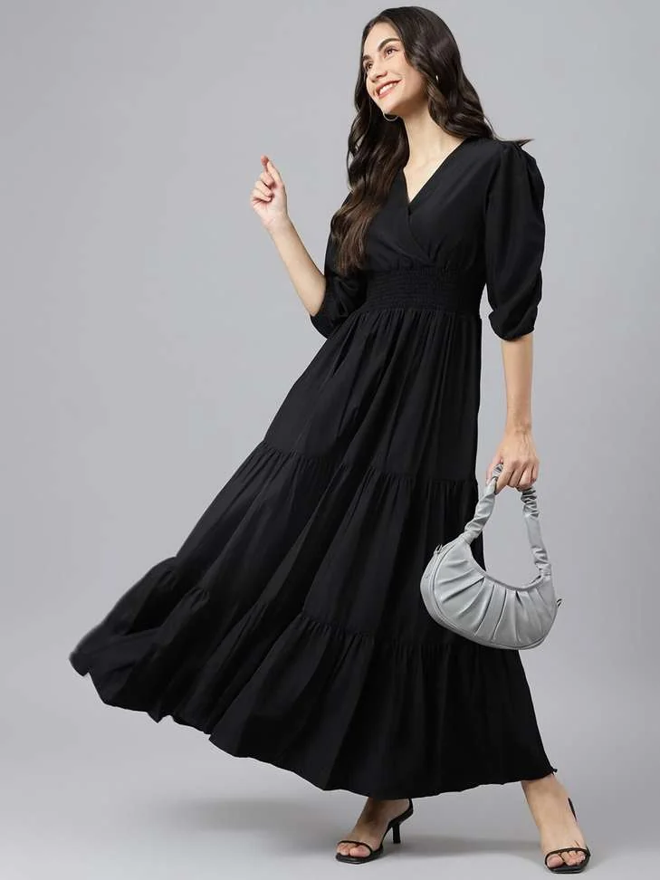 Women Maxi Black DressWomen Maxi Black Dress