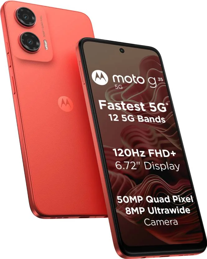 MOTOROLA g35 5G (Guava Red, 128 GB)  (4 GB RAM)