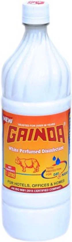 GAINDA White Perfumed Disinfectant Phenyl Plain  (1 L)