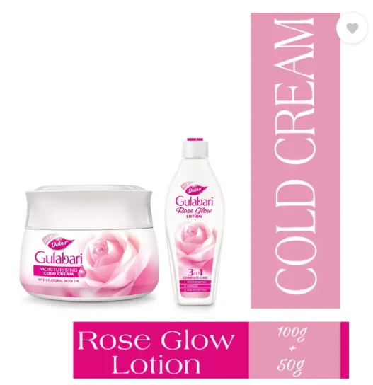 Dabur GULABARI COLD CREAM + LOTION  (2 Items in the set)