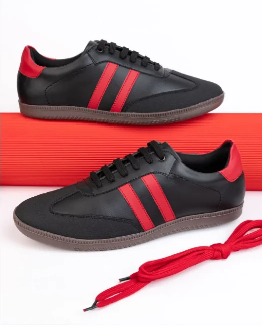 Roadster The Lifestyle Co. Men Lightweight Textured Lace-Up Casual Sneakers