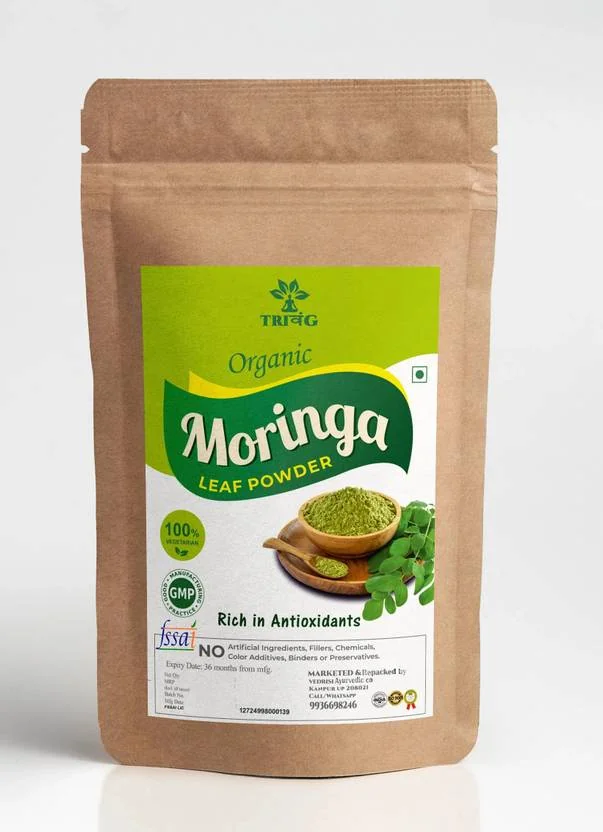 Trivang Organic Moringa Powder | For Weight Loss, Powerful Vitamins & Antioxidants  (50 g)