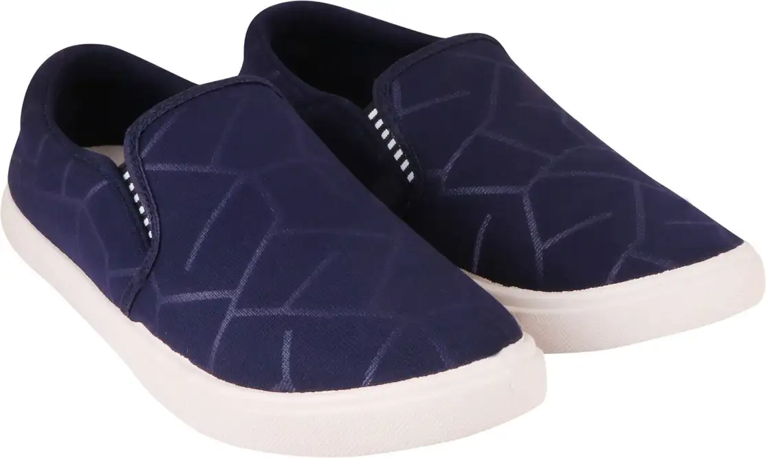 Zakozee Slip On Sneakers For Men (Blue) Walking Shoes For Men (Blue)