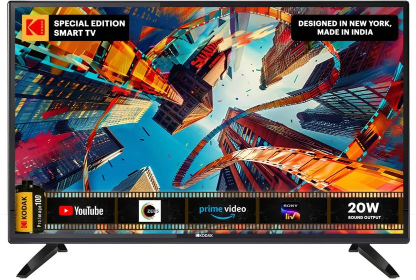 KODAK Special Edition 60 cm (24 inch) HD Ready LED Smart Linux TV with 20W Sound Output  (24SE5002)