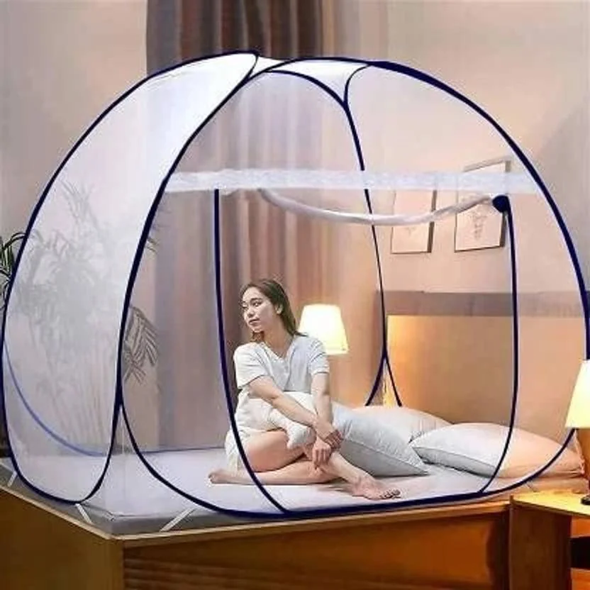 Flipkart SmartBuy Polyester Adults Washable FSB-MN-P-K-D-BLUE Z Mosquito Net  (Blue, Tent)