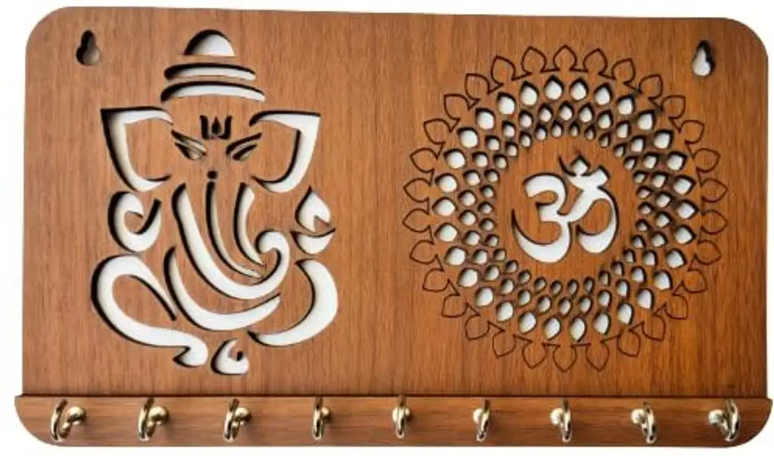 Wood Key Holder (9 Hooks)