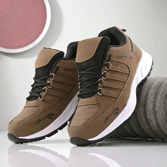 FK- Freesole Premium Running Shoes For Men (Brown)