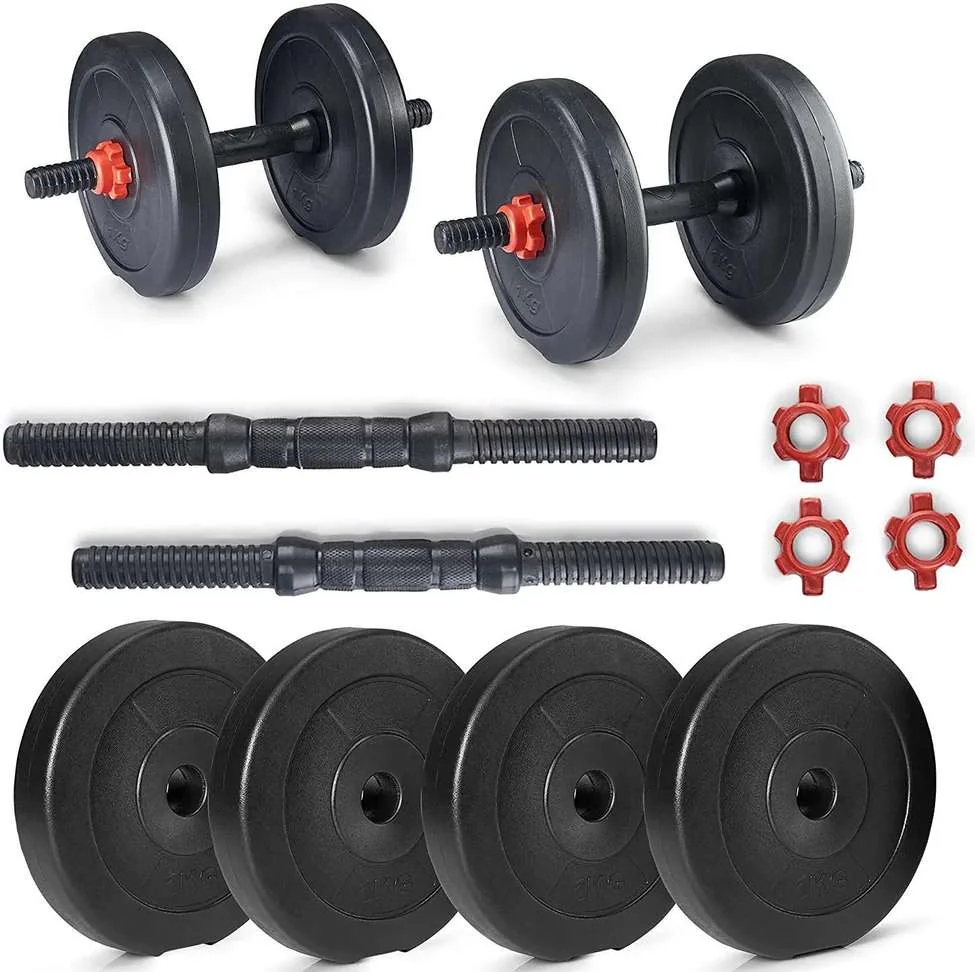 LEAO FIT 10 KG PVC Dumbbell Set Combo From Home Exercise Adjustable DumbbellLEAO FIT 10 KG PVC Dumbbell Set Combo From Home Exercise Adjustable Dumbbell