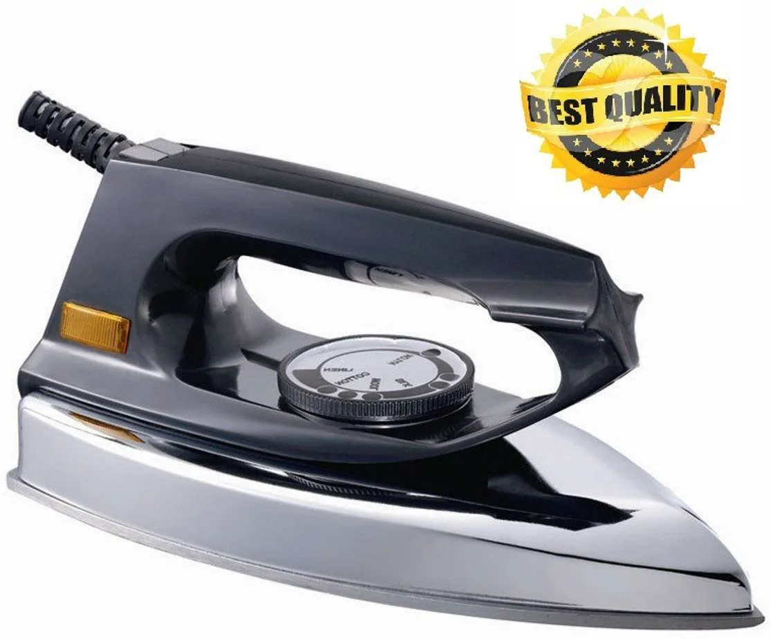 LE - EASE LITE Automatic NonStick Compact Light Weight Dry Iron box everyday ironing with 180' swivel cord, coated sole-plate, Antibacterial coated iron 750 W Dry Iron