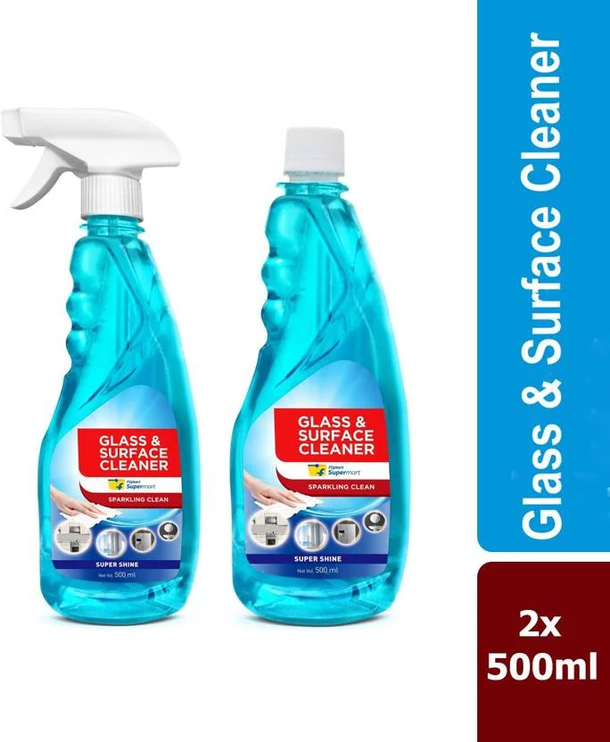 Flipkart Supermart Super Shine Glass and Surface Cleaner  (2 x 0.5 L)